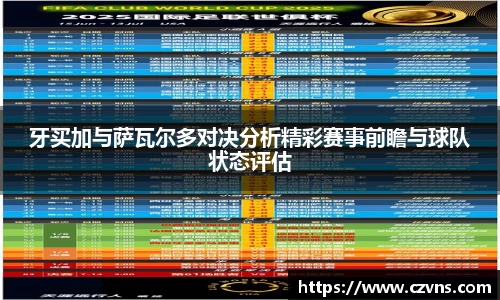 牙买加与萨瓦尔多对决分析精彩赛事前瞻与球队状态评估